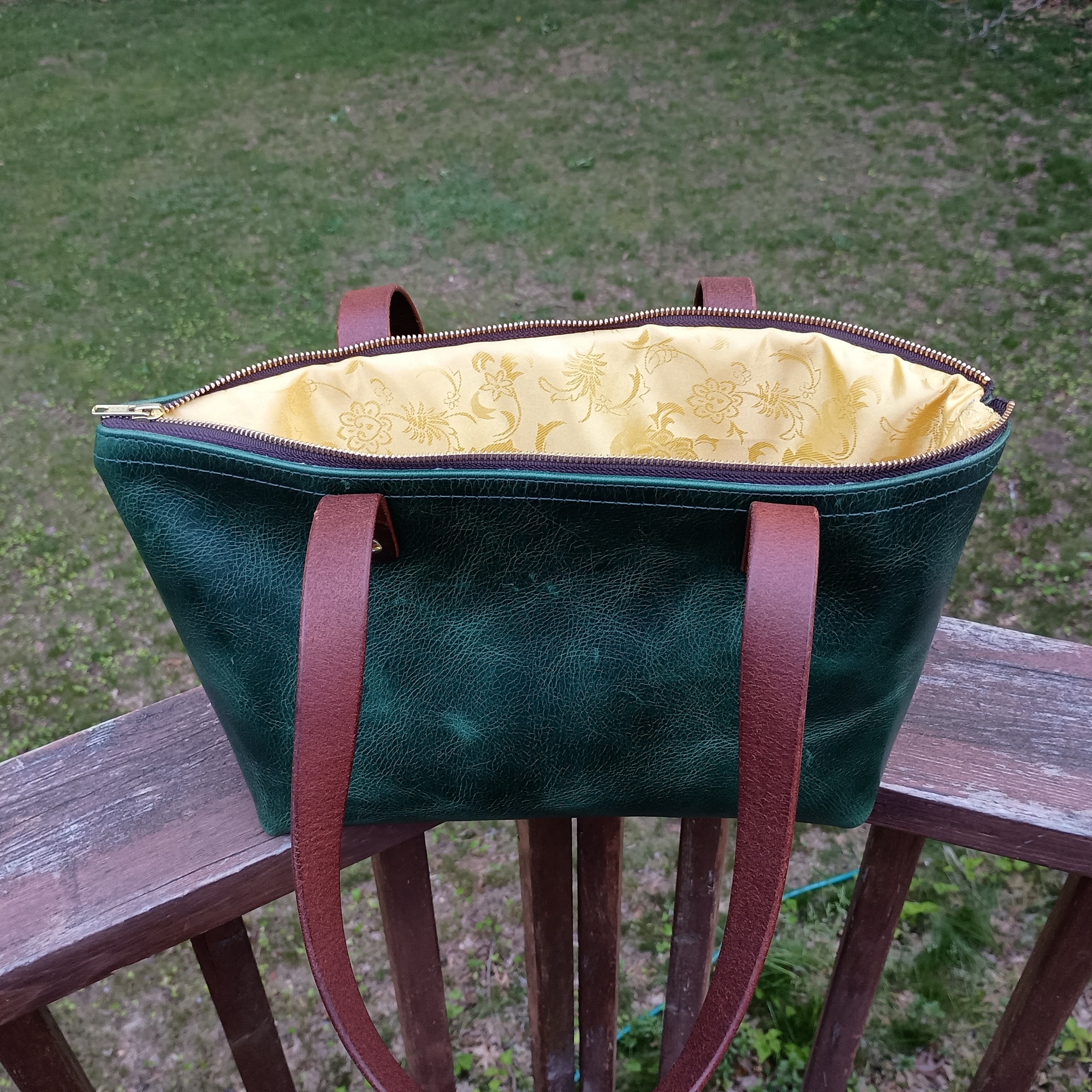 Custom Emerald Purse — custom leather by Wyatt Custom