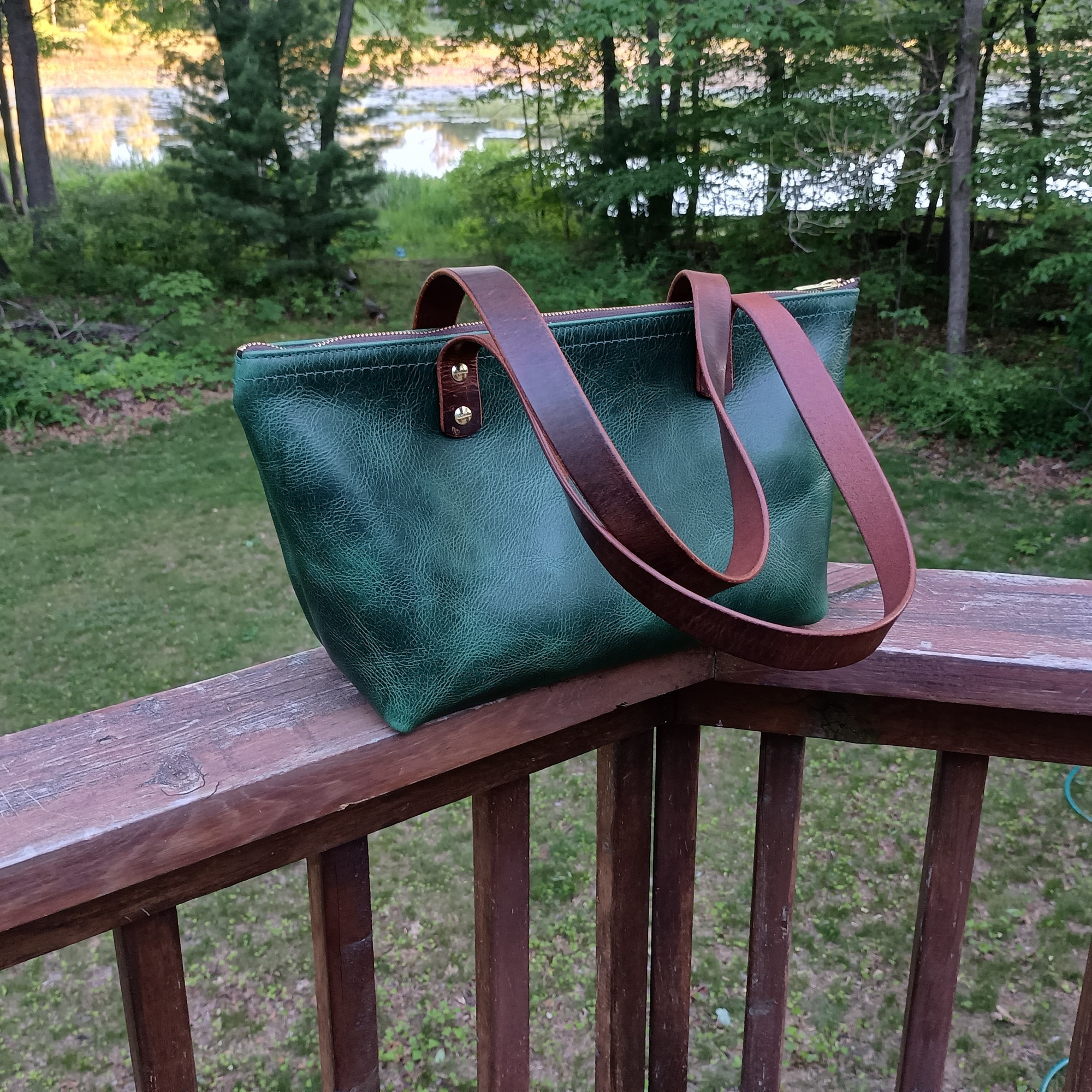 Custom Emerald Purse — custom leather by Wyatt Custom