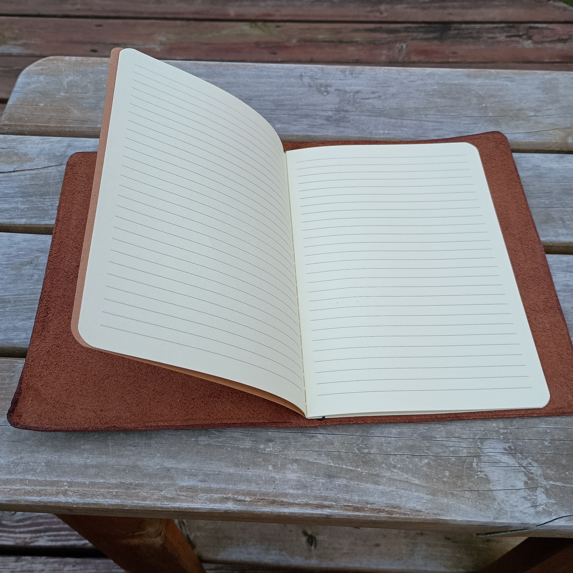 Simple Wrap Journal Cover — custom leather by Wyatt Custom