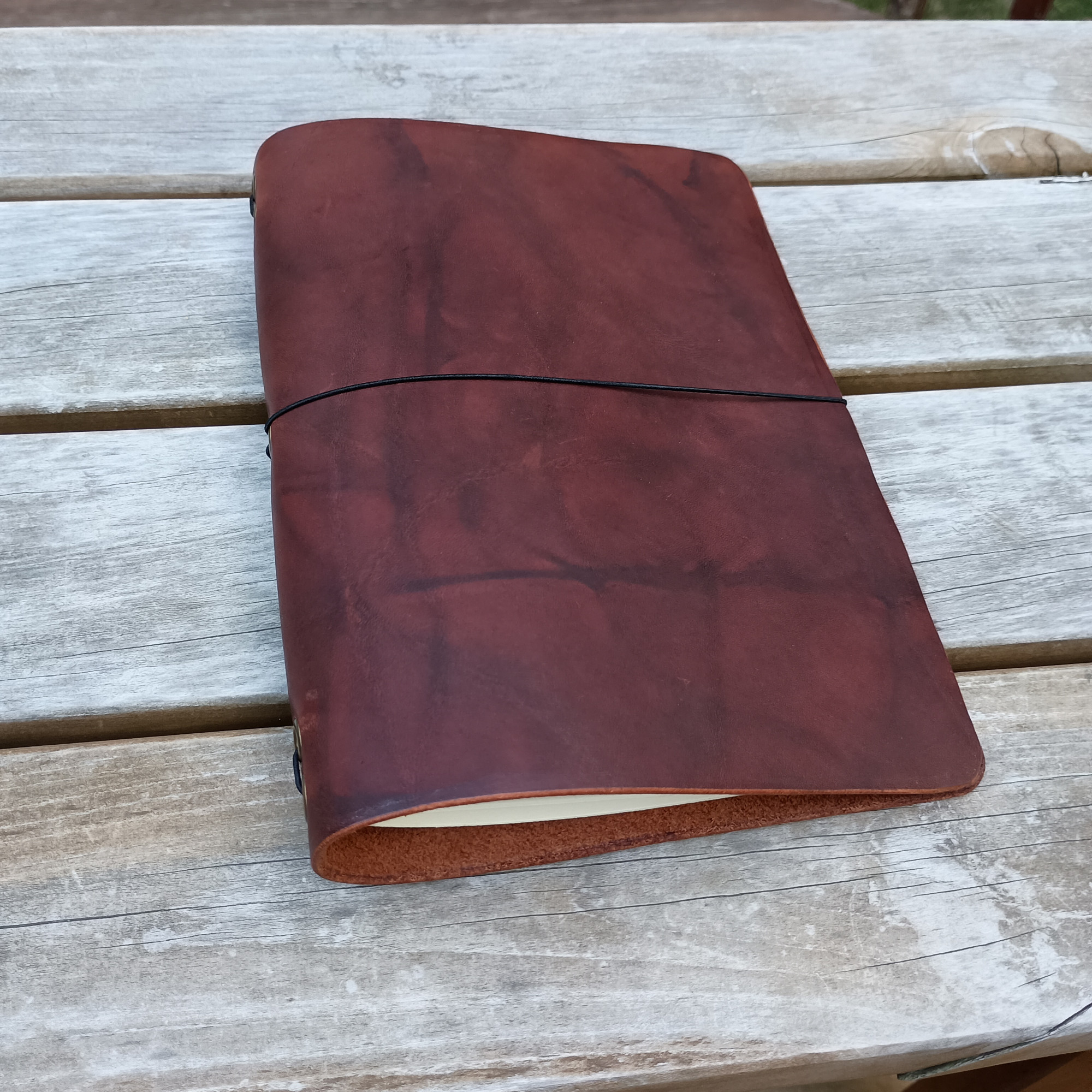Simple Wrap Journal Cover — custom leather by Wyatt Custom